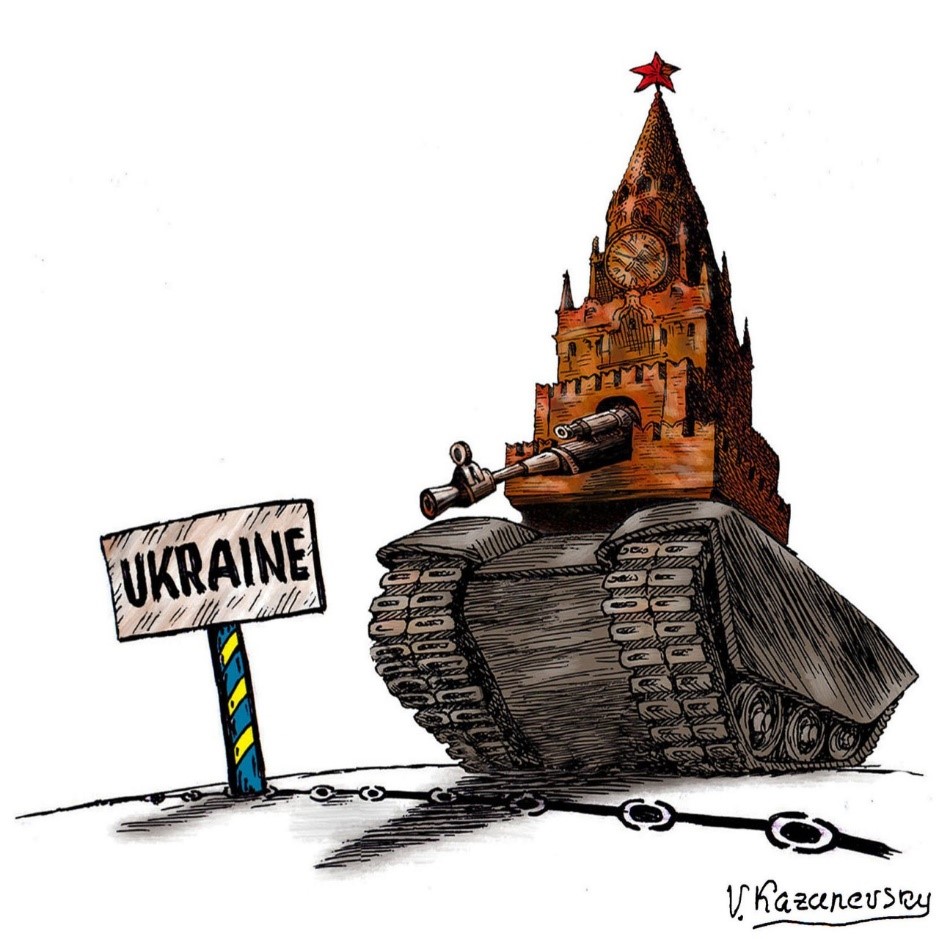 Political cartoon Vladimir Kazanevksy - Kremln
