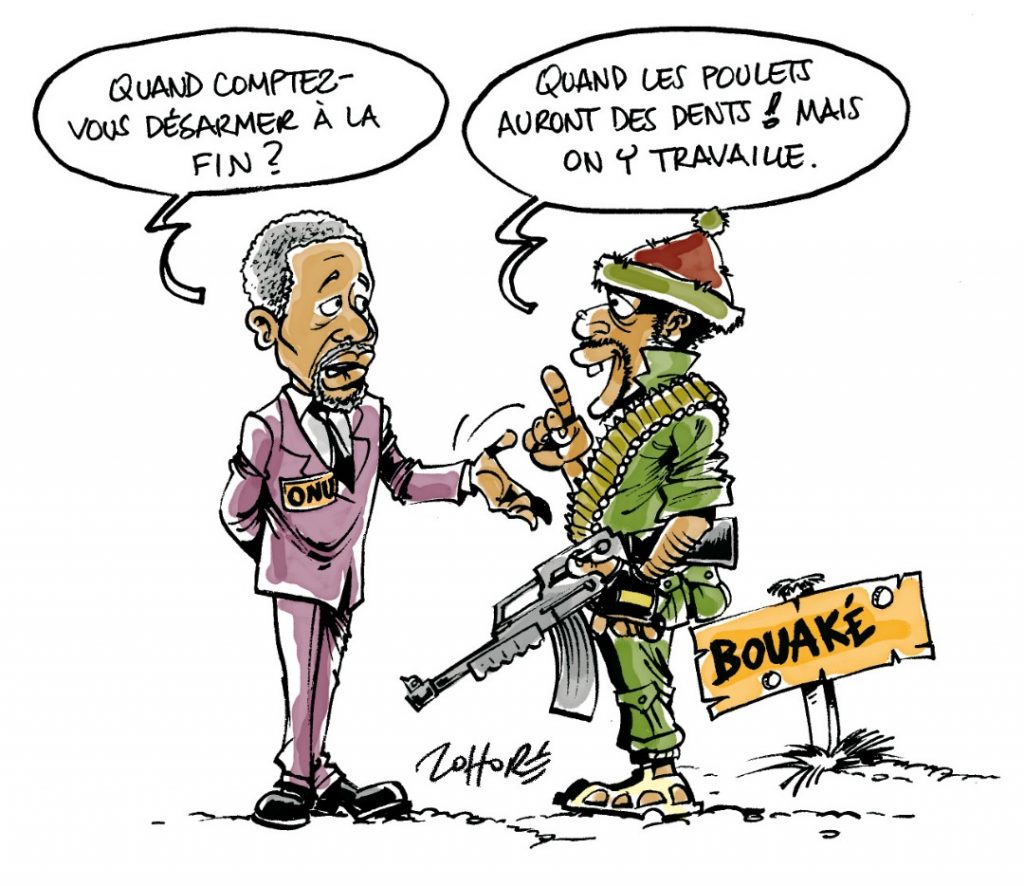 Cartoon by Lassane Zohoré