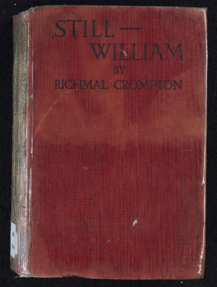 Image showing cover of Still William, 1925; the book is missing its spine covering