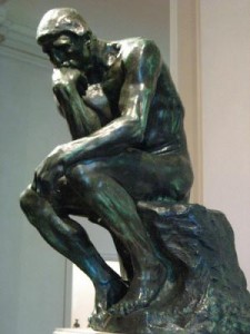 Thinking statue