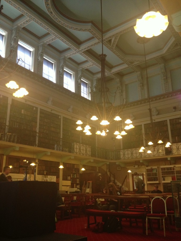 Picture of elegant old library at the Royal Irish Academy