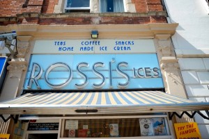 Rossi's ice cream close up