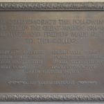 First World War memorial tablet, located at entrance to Fielding Johnson Building, University of Leicester