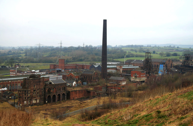 A photo of Chatterley Whitfield Colliery.