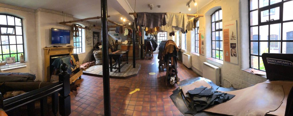 A photo of the inside of Walsall Leather Museum.