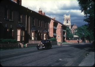 Photo of Farm Road, Sparkbrook, taken in 1958.