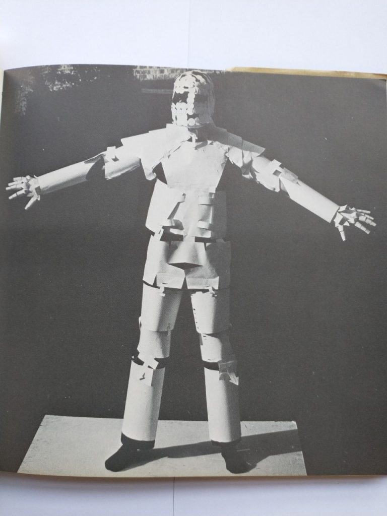 Image of person in paper body armour