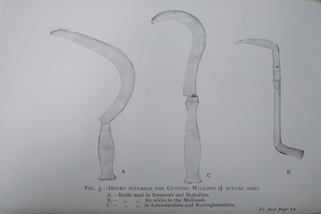 image of harvesting cutting hooks from the book