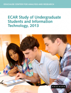 Study of Undergraduate Students and Information Technology, 2013